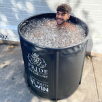 Portable recovery twin ice bath in situ