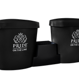 Recovery bath duo package with lids in black