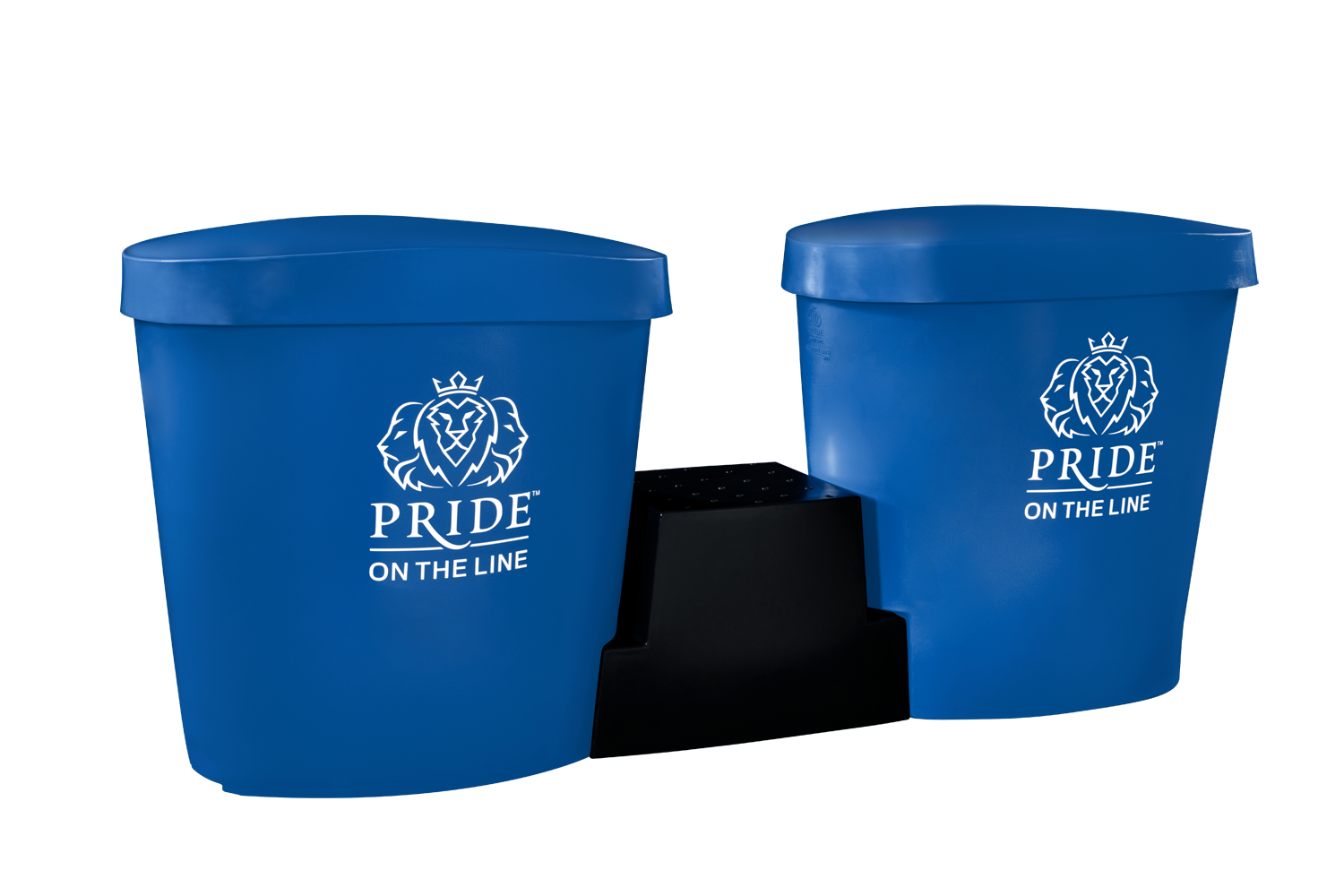 Recovery bath duo package with lids in blue