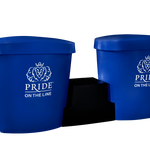 Recovery bath duo package with lids in blue navy