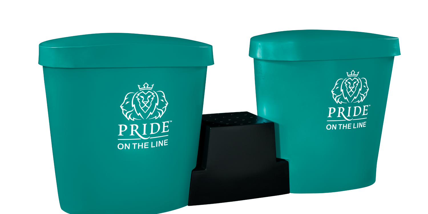 Recovery bath duo package with lids in teal