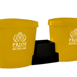 Recovery bath duo package with lids in yellow