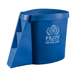 Recovery bath compact in blue with lid