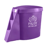 Recovery bath compact in purple with lid