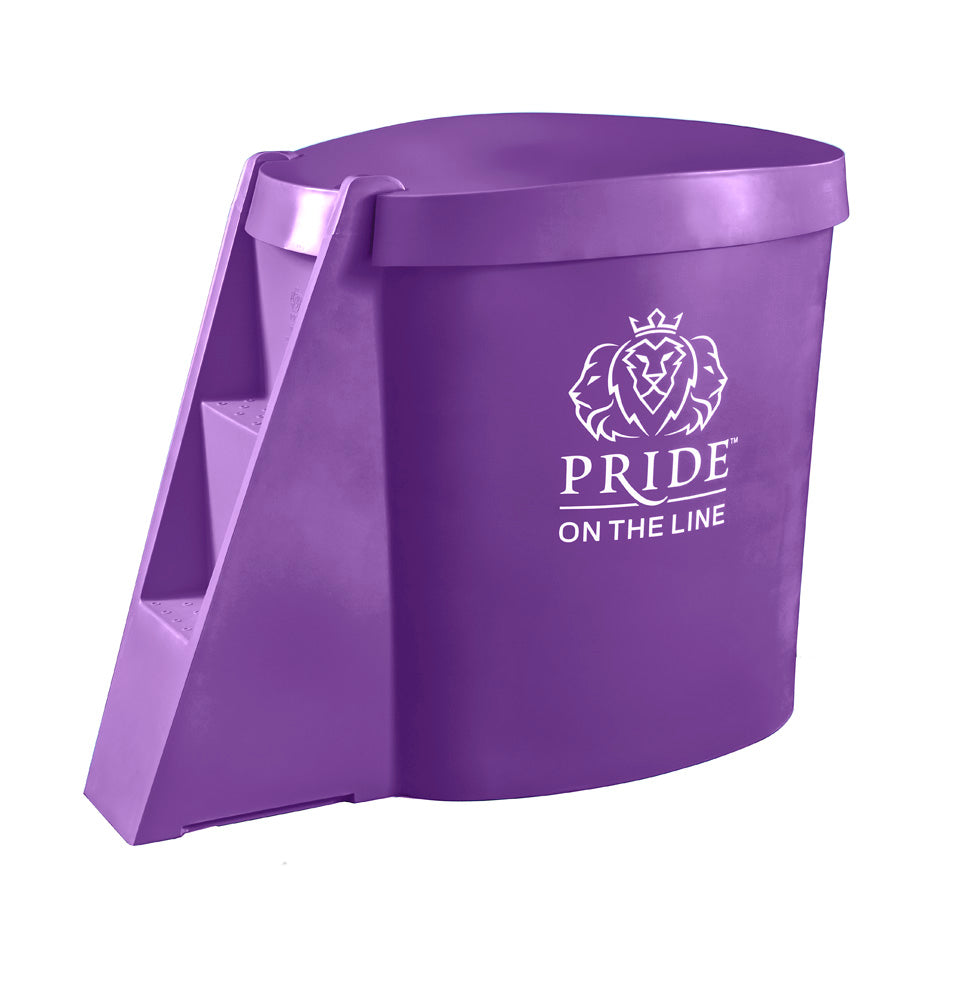 Recovery bath compact in purple with lid