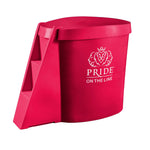 Recovery bath compact in red with lid