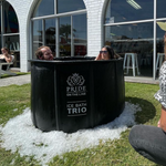 portable recovery trio ice bath in situ